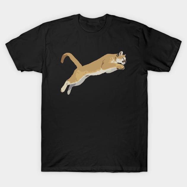 Jumping Cougar T-Shirt by NorseTech